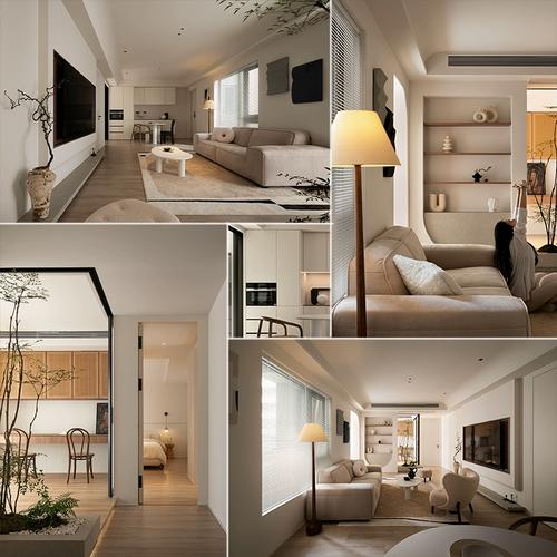 現(xiàn)代極簡奶油風(fēng)住宅 高清實(shí)景案例與裝修效果圖合集